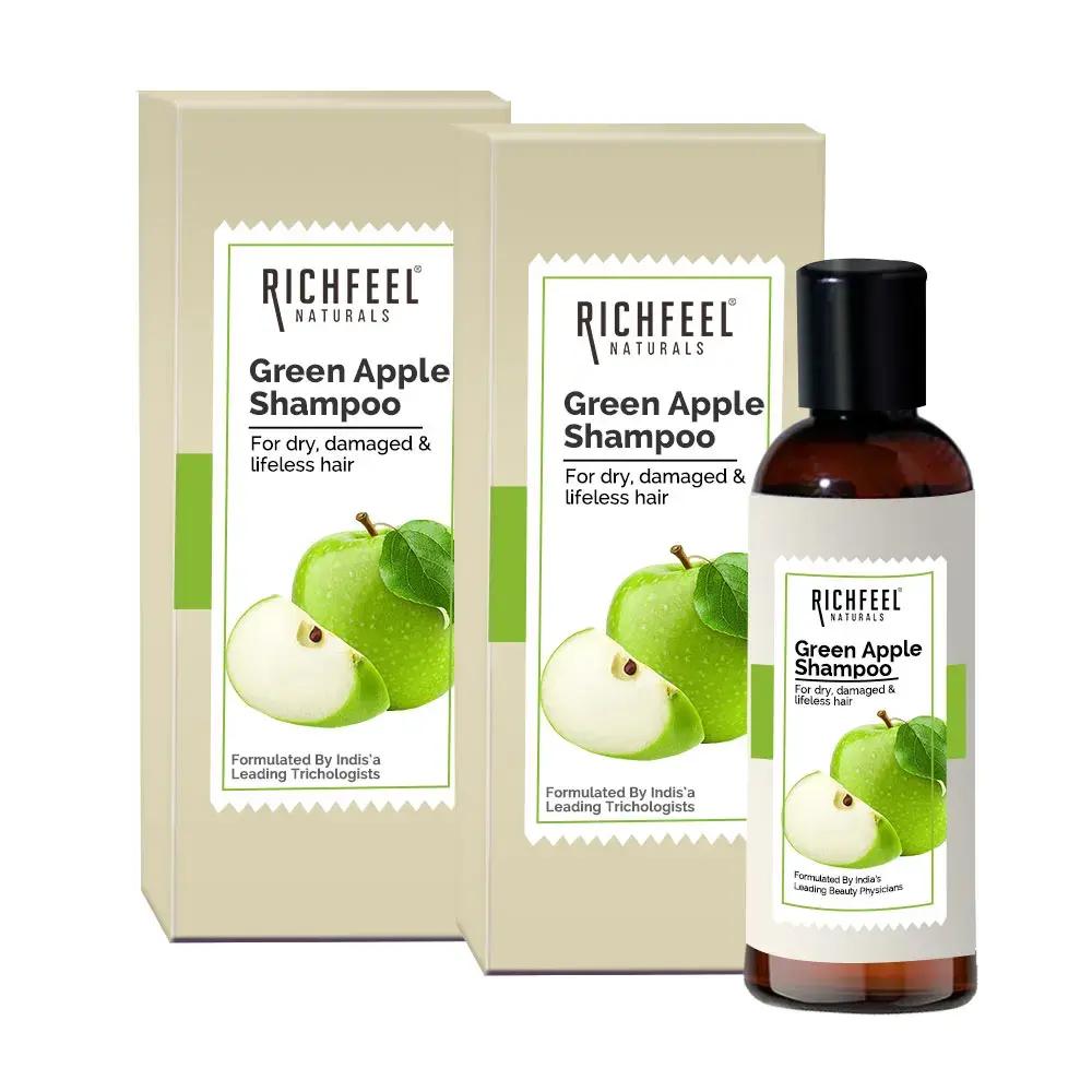 Richfeel Green Apple Shampoo 100 Ml Pack of 2