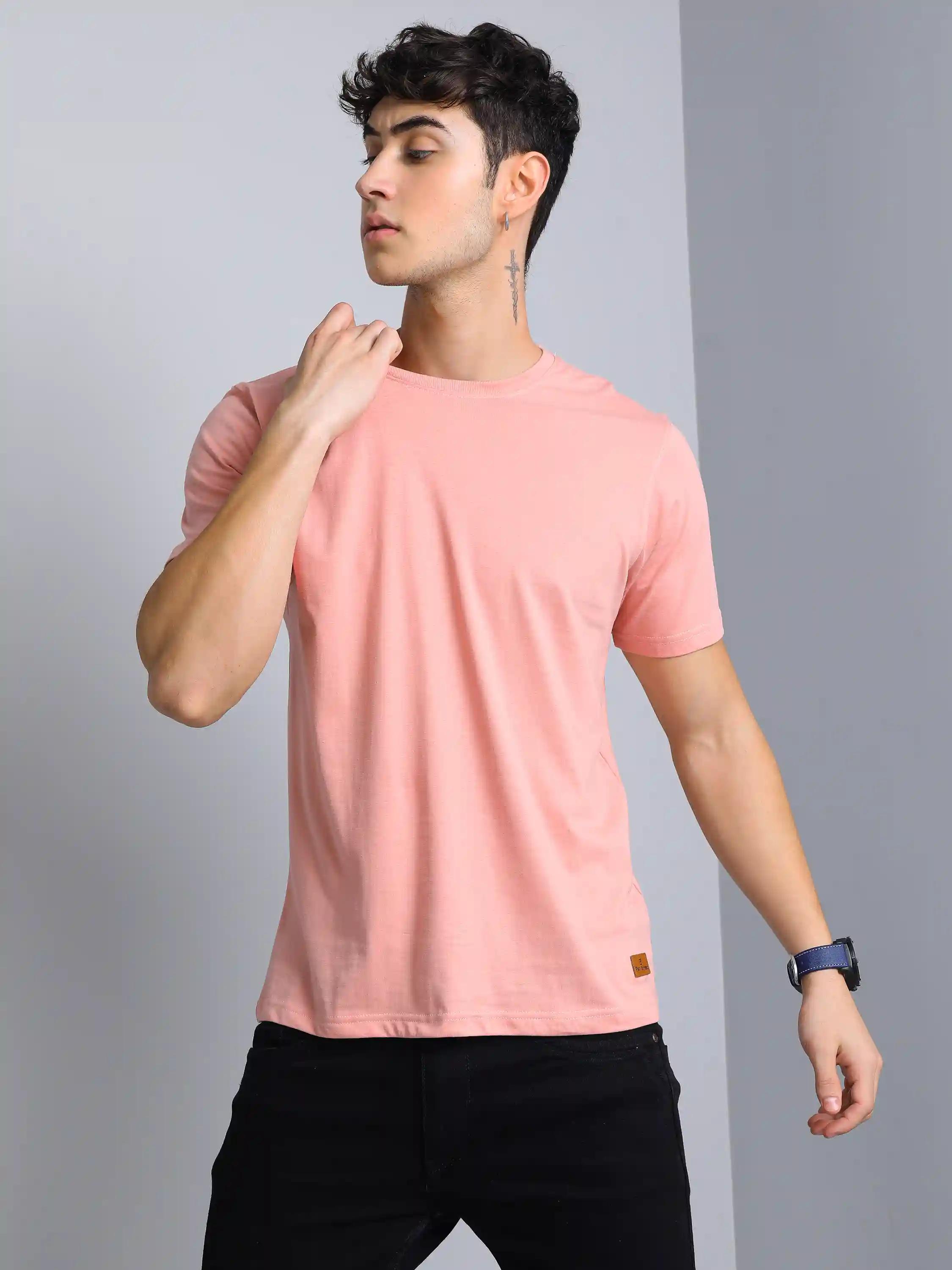 Pink Plain T-Shirt