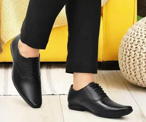 WUGO::Latest Trendy Men Formal Shoes |Black Derby Shoes |Office Shoes For Men's & Boys - Black