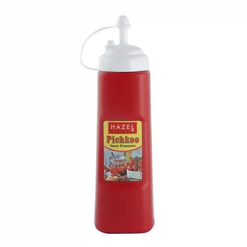 HAZEL Sauce Ketchup Bottle With Cap | Squeeze Bottle Plastic Food Grade | Tomato Sauce Bottle For Restaurants, Cafeterias, Food Trucks, Picnics