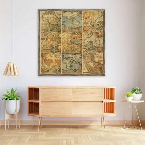 ArtzFolio Antique Maps | Premium Canvas Painting for Bedroom & Living Room