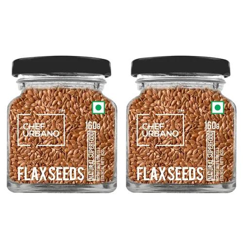 Chef Urbano Flax Seeds  | Alsi Seed | Raw and Natural | Immunity Booster | Rich in Protein and Fiber | Seeds for Eating | Diet Food