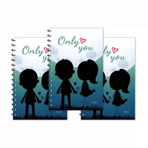 Only You Design Ruled Diaries - Pack Of 3