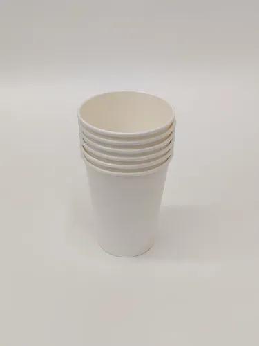 PARICOTT 360 ml White Gold Quality Paper Cup Disposable for Party, Paper Cups for Hot and Cold Beverages