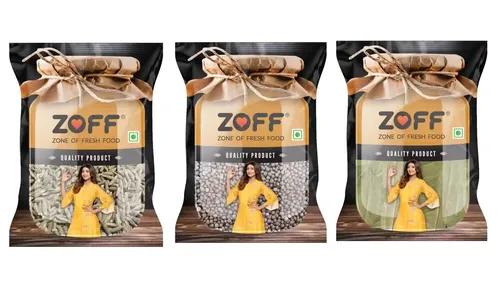 Zoff Essential Whole Spices | Pack of 3 | Jeera Whole 150g,Black Mustard 150g & Tejpatta 75g | Healthy Spices | Easy to use | 100% Natural | Net Weight 375g