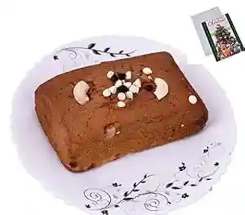 MANTOUSS Christmas Gift of Cake-Christmas Plum Cake(150gms) + Christmas Card