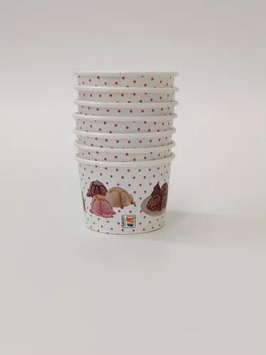 PARICOTT 150ml Ice Cream Cup Paper Container / Paper Bowl Design - ICE