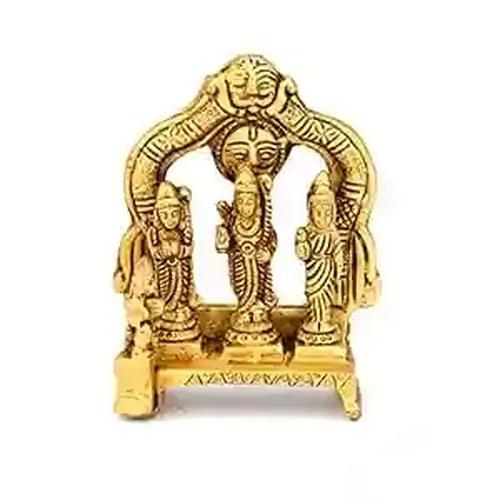 ALODIE- Brass Ram Darbar Murti , Antique Metal Lord Ram Darbar Idol , Shree Ram Ji Sita Laxman Home D�cor Puja Bhagwan Idol Murti for Mandir Temple