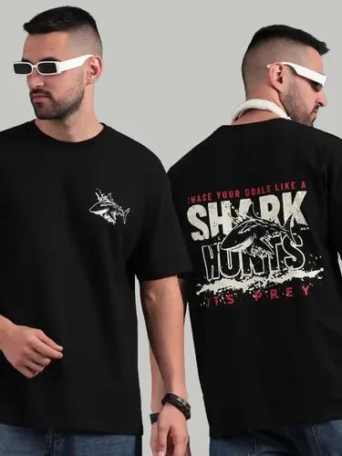 Black Shark Hunts Oversized T-Shirt