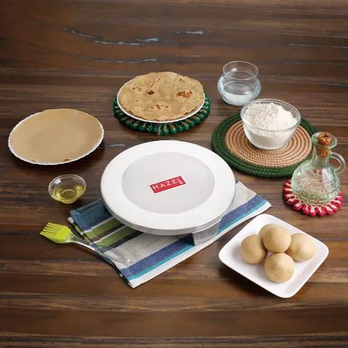 HAZEL Aluminium Polpat Chakla Polipat Roti Chapati Maker Rolling Board