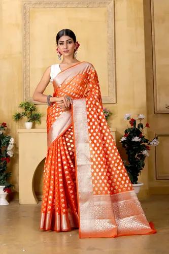 Banaras Kora Organza Silk Saree