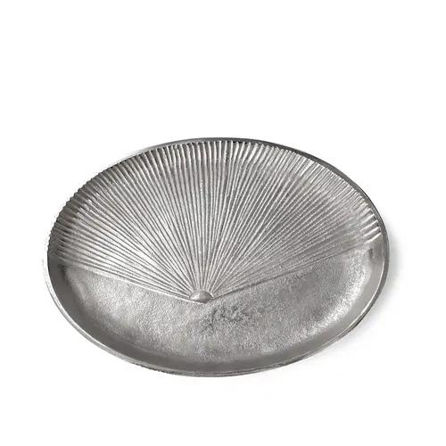 CASA DECOR Aluminum The Majestic Oval Tray for Living Room Dining Office Center Table Decoration, Festival