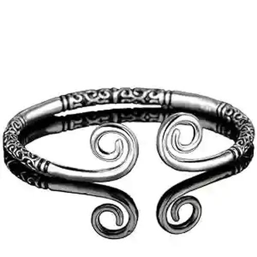 Silver Kada with Intricate Design