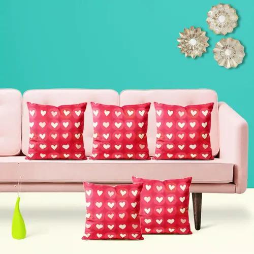 ArtzFolio Hearts | Decorative Cushion Cover for Bedroom & Living Room