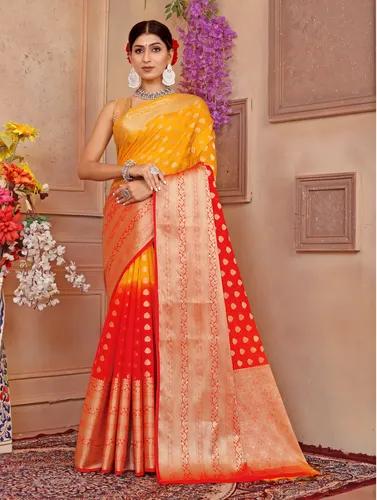 Soft Georgette Shaded Silk Saree