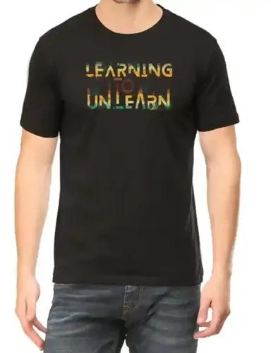 Learning to unlearn - Unisex Regular fit Black T-shirt