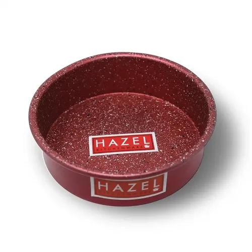 HAZEL Alfa Heavy Gauge Premium Aluminium Granite Finish Non Stick Microwave Safe Small Round Cake Mould