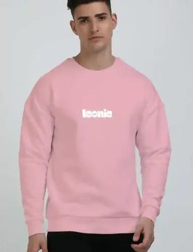 Iconic Unisex Oversized pullover sweatshirt - Light Baby Pink