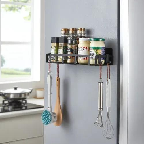 ARHAT ORGANIZERS Magnetic Storage Shelf With Hooks