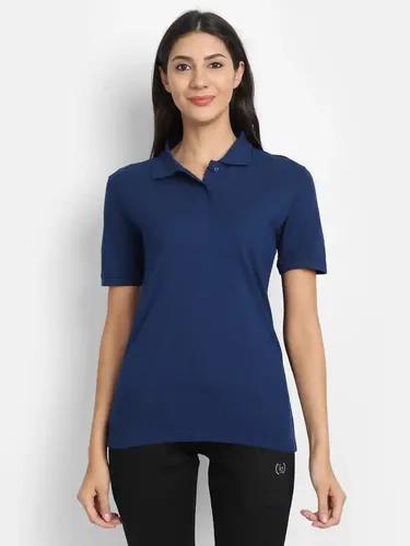 Organic Bamboo Fabric Polo T-Shirt Navy