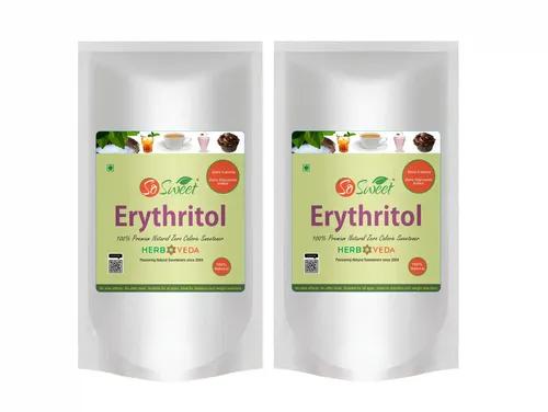 So Sweet Erythritol Powder 100% Natural Sweetener (Pack of 02) Sugar Free (1Kg Each)