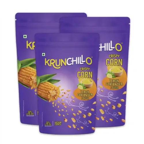 KRUNCHILLO Crispy Corn | Vacuum Fried | Healthy | No fat | No Preservative