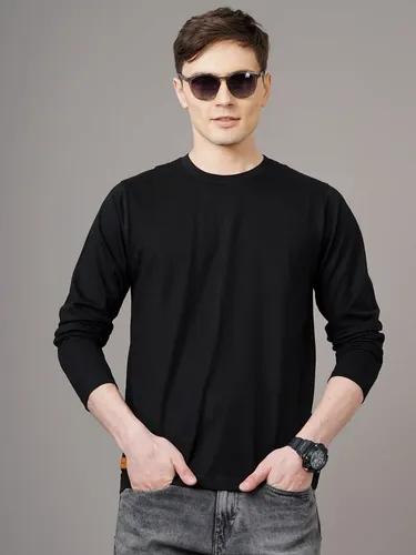 Black Solid Full Sleeve T-Shirt