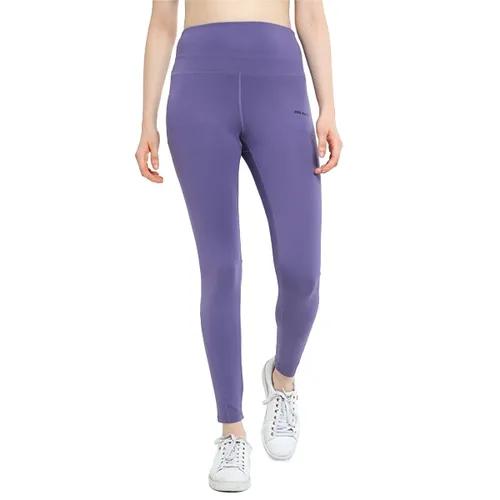 Women's Super High Waisted Satin Finish Sun Protected Tights - Purple