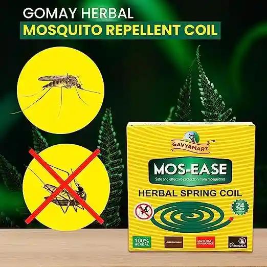 Gavyamart Gomay Herbal Mosquito Repellent Coil contains valuable herbs and goodness of Panchagavya - Pack of 5