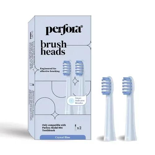 PERFORA Replacement Brush Heads For Perfora Rechargeable Toothbrush Model V4 | Toothbrush For Effective Brushing & Plaque Removal For Healthier Smile With Soft Bristles