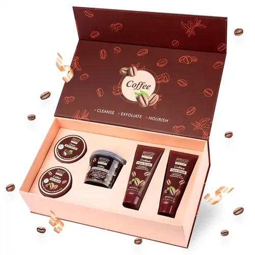 Bryan & Candy Coffee Complete Bodycare Gift Set For Women & Men | Complete Home Spa Experience |100% Vegan , Sls & Paraben Free (Coffee Pack Of 5)