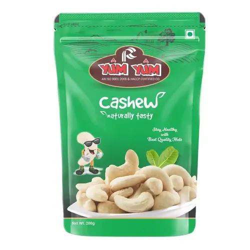 YUM YUM 100% Natural Premium Whole Cashews | Whole Crunchy Cashew | Premium Kaju nuts | Nutritious & Delicious | Gluten Free & Plant based Protein