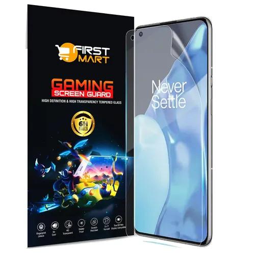 FIRST MART Screen Protector for OnePlus 9 Pro 5G - Nanofiber Unbreakable Membrane Case Friendly Full Edge to Edge Screen Coverage & Installation Kit (Gaming Clear)