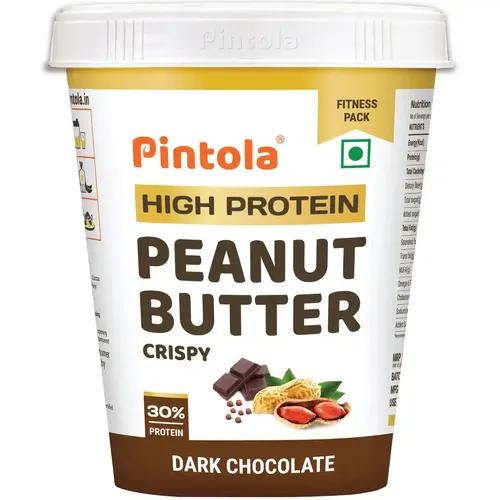 Pintola HIGH Protein DARK Chocolate Peanut Butter (Crispy, 1 kg)