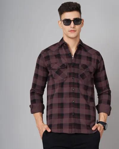 Mauve Ruse Checks Shirt