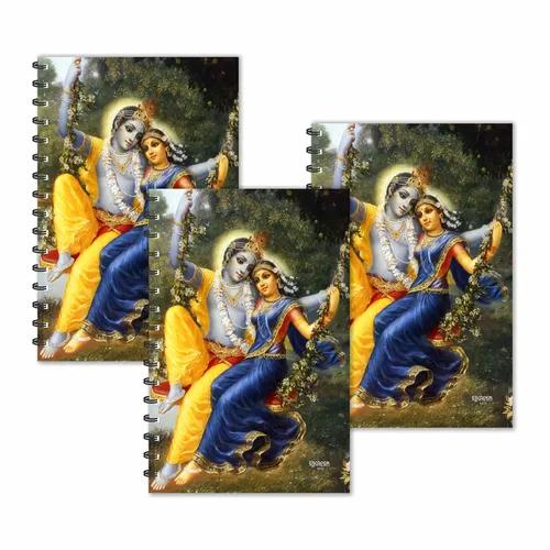 Radha Krishna Jhula Ruled Diaries - Pack Of 3