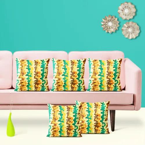 ArtzFolio Curved Lines | Decorative Cushion Cover for Bedroom & Living Room