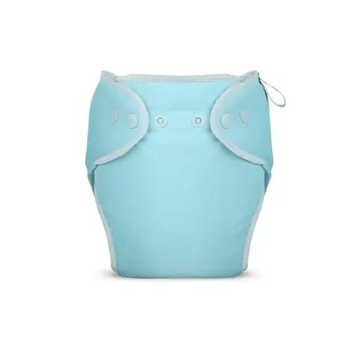 Bumberry New & Improved Smart Nappy For New Born Baby (LXL |10-18 months) Baby Blue| Holds Upto 3 Pees With Extra Absorption & 100% Leak Protection All in One Cloth Diaper For Just Borns - TRY ME PACK