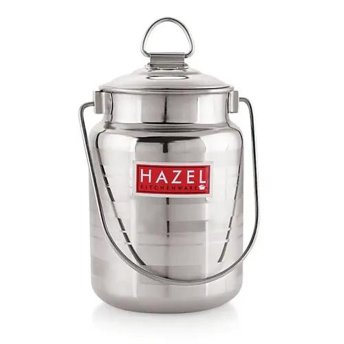 HAZEL Stainless Steel Designer Barani, 1 LTR, Silver