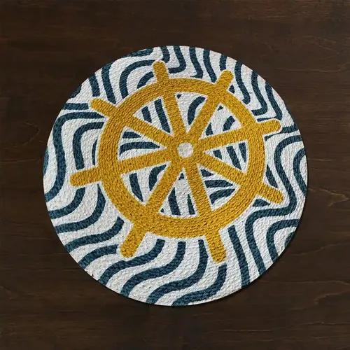 THE HOME TALK Cotton Placemats| Side Table Mats | Washable | Best for Bed-Side Table, Center Table, Dining Table, Shelves | Home Decorators | Multi Color