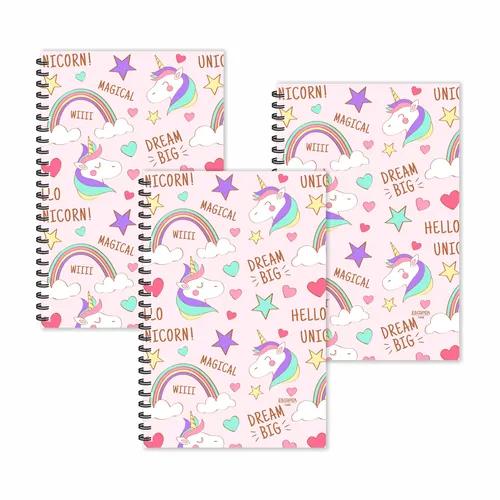 Magical Unicorn Doodle Diaries Unicorn Ruled Diaries - Pack Of 3