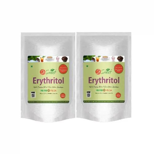 So Sweet Erythritol Natural Sweetener Sugar Free Powder For Diabetes (Pack of 2) 250gm Each