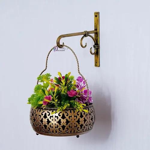 Dartistry Flower Basket for Home Decoration/Wall Hanging Basket for Home Decoration/Wall Hanging Decoration Items/Home Indoor and Outdoor Decoration Items