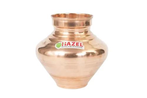 HAZEL Copper Lota | Tamba Lota with 1400 ML Capacity | Copper Lota for Pooja | Multipurpose Copper Kalash for Pooja with Tarnish-Resistant Coating for Daily Usage