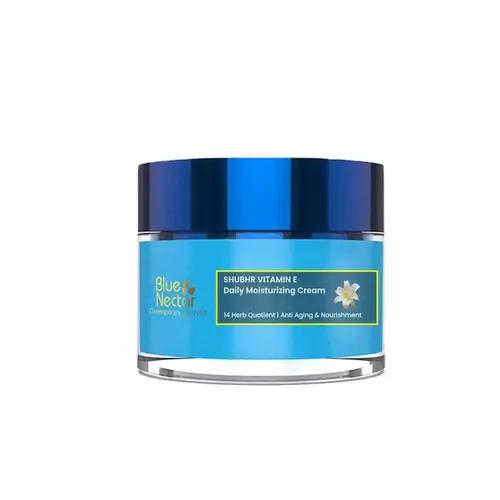 BLUE NECTAR Anti Aging Cream for Women for Wrinkles & Fine Lines with Natural Vitamin C & Vitamin E (14 Herbs, 15g)