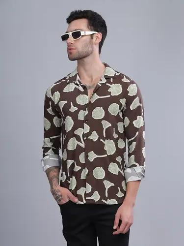 Brown Poppy Rayon Shirt