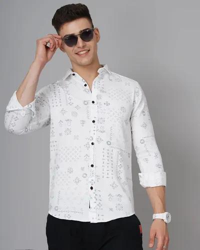 White Kofu Floral Shirt