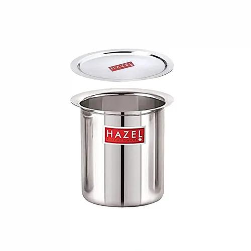 HAZEL Steel Milk Pot with Lid |Stainless Steel Milk Boiler Container | Milk Boiling Vessel Gunj for Kitchen, 1050 ml